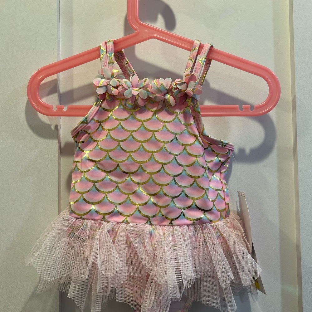 Kate Mack Pink and Gold Swimsuit
